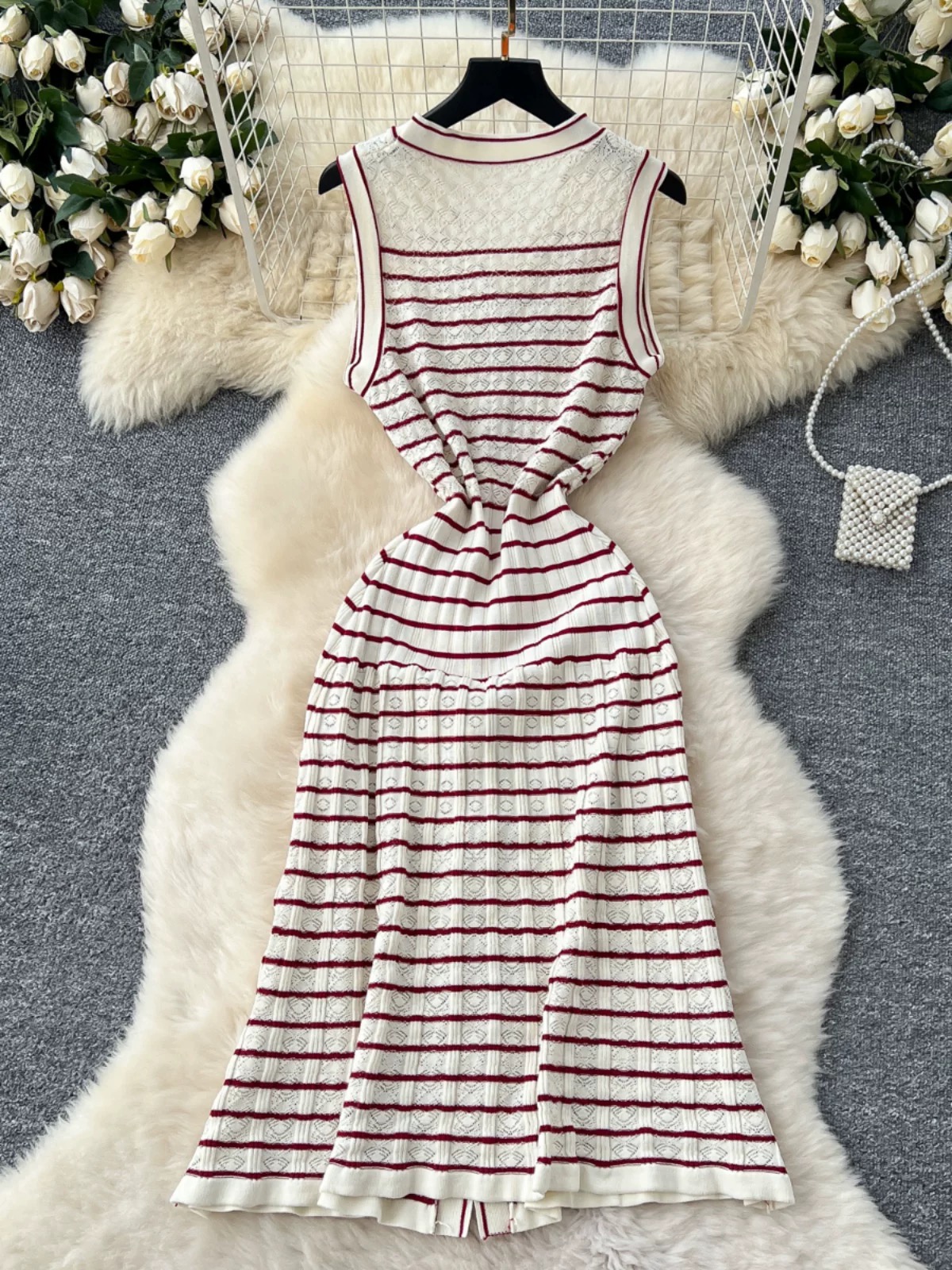 Holding onto you ribbed dress CD839 images